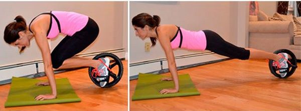 Exercises with a gymnastic wheel for women. Benefits after childbirth, spinal hernia, osteochondrosis, contraindications. Complex for beginners