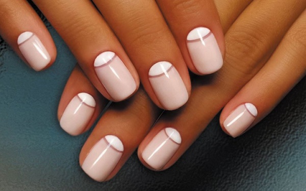 French on nails. Photo 2020, new items: white gel polish with a pattern, spring, autumn, summer, winter designs and ideas