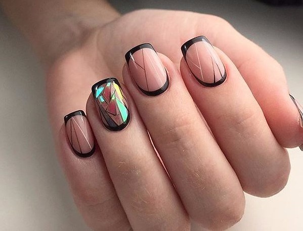 French on nails. Photo 2020, new items: white gel polish with a pattern, spring, autumn, summer, winter designs and ideas