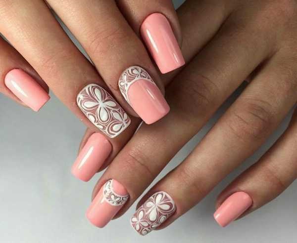 French on the nails. Photo 2020, new items: white gel polish with a pattern, beautiful ombre, gradient, shellac geometry