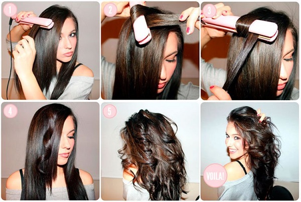 Come girare un ferro arricciacapelli con clip, ugello, Babyliss, Sinbo, conico, con una spirale, onda di Eric, carota