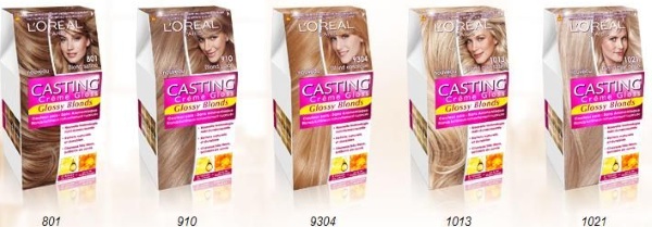 Casting hair dye. The palette of colors, shades, composition of Gloss cream from Loreal. Instructions for use