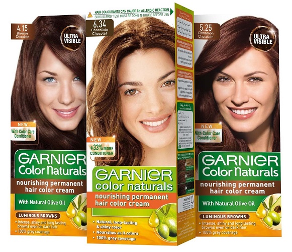 Tintura per capelli Garnier. Tavolozza dei colori, foto: Naturals, Senseishen, Shine, Olia, caramel, ontano, perla-cenere, biondo scuro, spiaggia sabbiosa, biondo chiaro