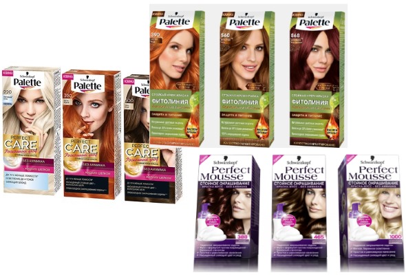 Tintura per capelli Color Expert Schwarzkopf. Tavolozza dei colori con foto: omega, biondo freddo