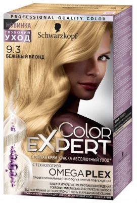 Hair dye Color Expert Schwarzkopf. Color palette with photo: omega, cold blond