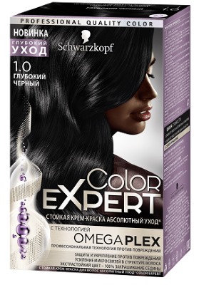 Hair dye Color Expert Schwarzkopf. Color palette with photo: omega, cold blond