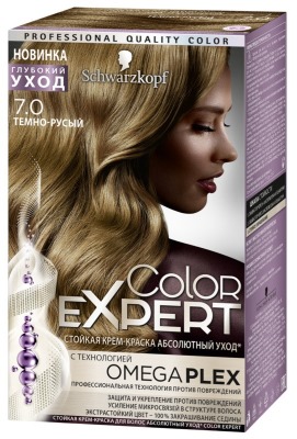 Hair dye Color Expert Schwarzkopf. Color palette with photo: omega, cold blond