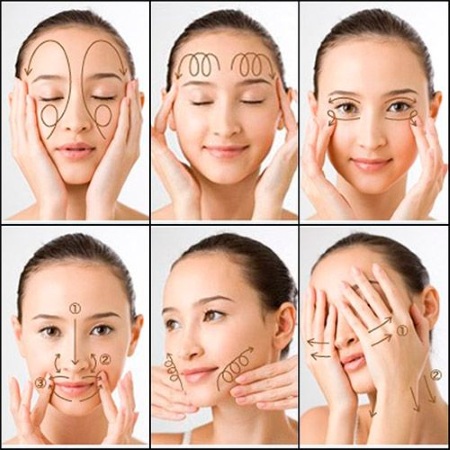 Massage from wrinkles on the forehead after 40, 50 years, acupressure, spoon. How to smear, how to do it at home, video