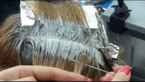 Hair highlighting at home. Step-by-step instructions for beginners, with a hat, foil. A photo