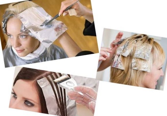 Hair highlighting at home. Step-by-step instructions for beginners, with a hat, foil. A photo