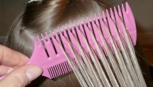 Hair highlighting at home. Step-by-step instructions for beginners, with a hat, foil. A photo