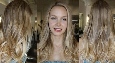 Fine highlights on light brown hair, dark, light brown. Photo, staining instruction