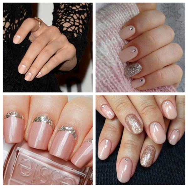 Delicate manicure 2020. Fashion trends, photos. French design, with rhinestones, sparkles, rubbing, flowers, drawings, holes