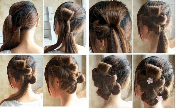 Hairstyles with bangs for medium hair: wedding, solemn, evening, beautiful, for every day. A photo