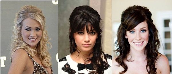 Hairstyles with bangs for medium hair: wedding, solemn, evening, beautiful, for every day. A photo