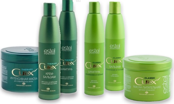 Professional hair care products against electrification, hair loss and for growth Estelle, Loreal, Kapus, Occuba