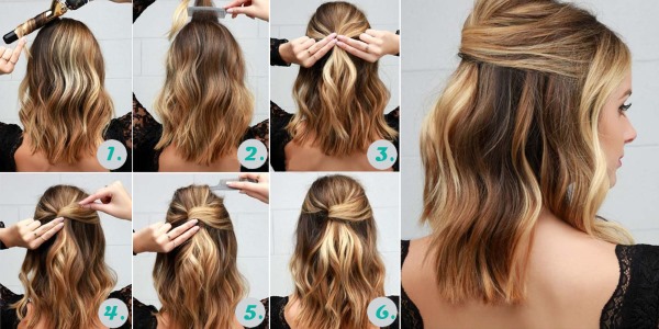 Fast hairstyles for medium hair in 5 minutes. How to do it step by step with your own hands