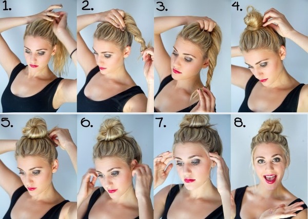 Fast hairstyles for medium hair in 5 minutes. How to do it step by step with your own hands