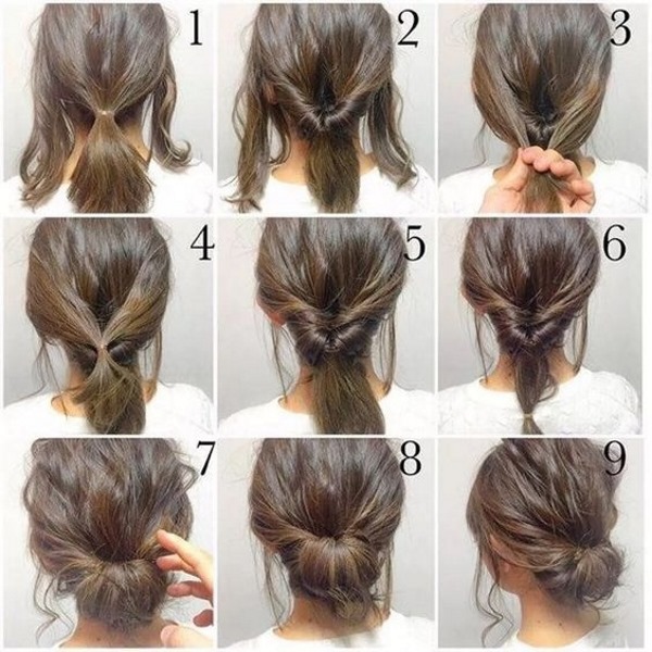 Fast hairstyles for medium hair in 5 minutes. How to do it step by step with your own hands