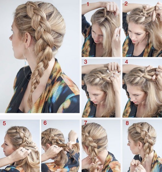 Fast hairstyles for medium hair in 5 minutes. How to do it step by step with your own hands