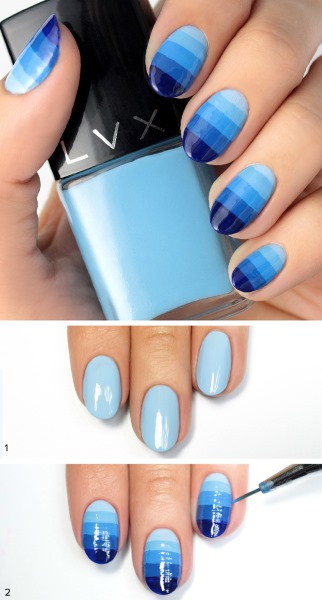 Gradient on nails with gel polish: photos, fashion trends. How to choose a color and make at home with a bubble-free sponge, brush