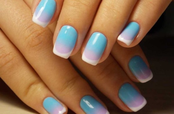 Gradiente sulle unghie con smalto gel: foto, tendenze della moda. Come scegliere un colore e fare in casa con una spugna senza bolle, pennello