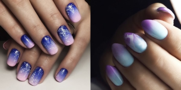 Gradiente sulle unghie con smalto gel: foto, tendenze della moda. Come scegliere un colore e fare in casa con una spugna senza bolle, pennello