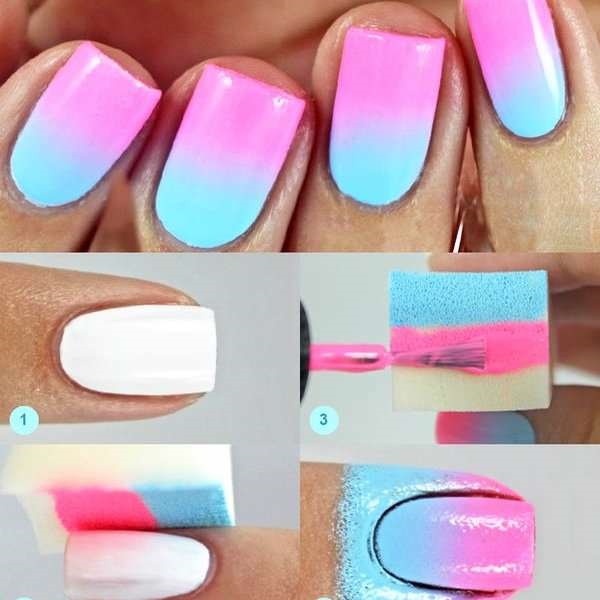 Gradient on nails with gel polish: photos, fashion trends. How to choose a color and make at home with a bubble-free sponge, brush