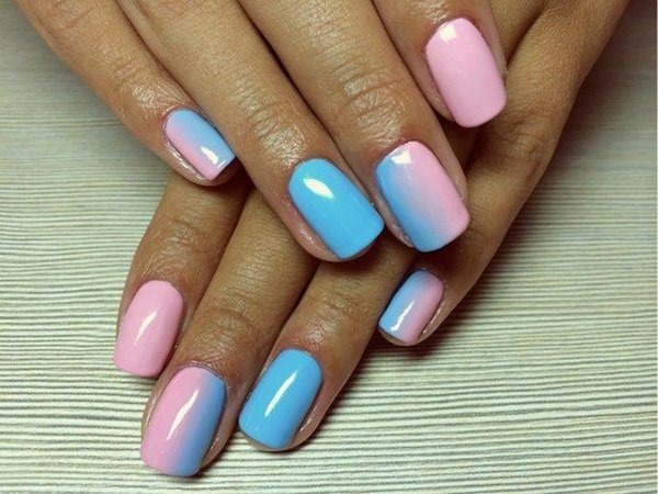 Gradient on nails with gel polish: photos, fashion trends. How to choose a color and make at home with a bubble-free sponge, brush