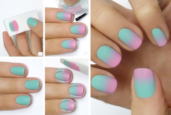 Gradiente sulle unghie con smalto gel: foto, tendenze della moda. Come scegliere un colore e fare in casa con una spugna senza bolle, pennello