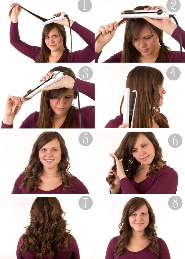 How to wind your hair with a straightening iron with straight ends, foil, corrugation. Styling for short, medium, long hair