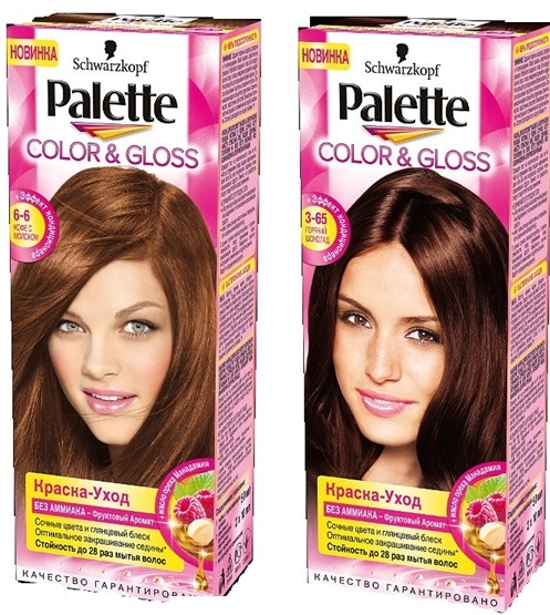 Hair dye Palette. Color palette, hair photo, reviews, price