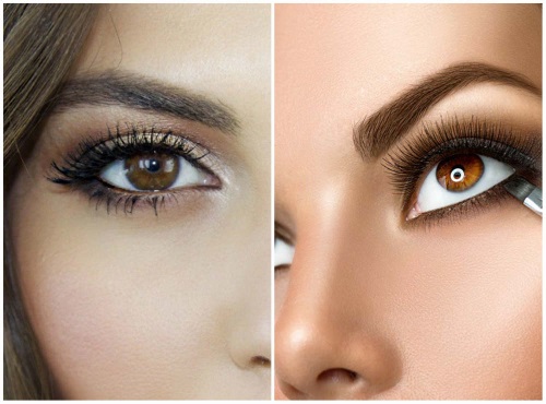 Makeup for brown eyes and dark hair for every day, wedding, evening. Photo and step-by-step instructions on how to make