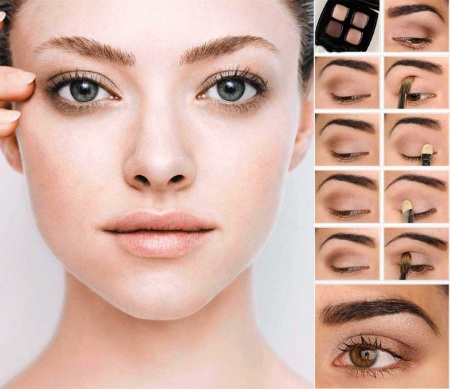 Makeup for brown eyes and dark hair for every day, wedding, evening. Photo and step-by-step instructions on how to make