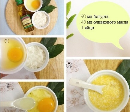 Hair mask with honey and egg, cognac, cinnamon, burdock oil for thickness and growth at home