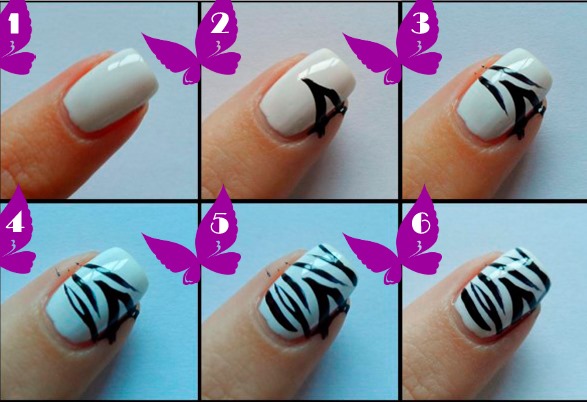 Black and white nails - french design, ombre, gradient, with rhinestones, broths, silver, gold. Novelties of manicure. A photo