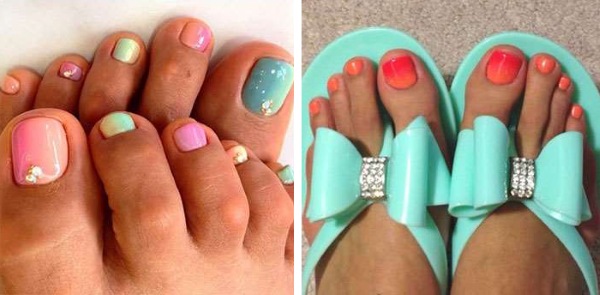 Fashion trends in pedicure 2020. Photos, current ideas and colors