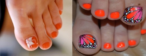 Fashion trends in pedicure 2020. Photos, current ideas and colors