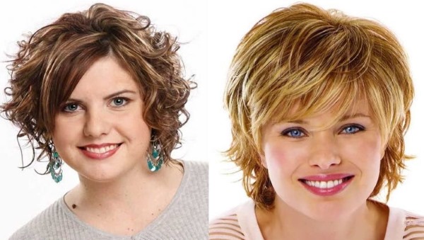 Short women's haircuts 2020 for overweight, thin, after 40, 50, 60 years old, beautiful with straight, oblique bangs, cascade