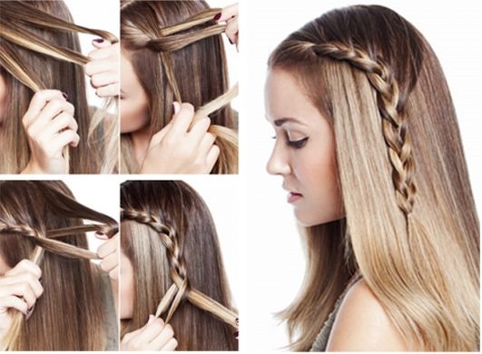 Hairstyles with braids for medium hair, long. French, Greek, braid on the side, around the head, with bangs, for a wedding