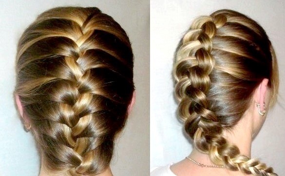 Acconciature con trecce per capelli medi, lunghi. Francese, greca, treccia sul lato, intorno alla testa, con frangia, per un matrimonio