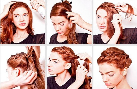 Hairstyles with braids for medium hair, long. French, Greek, braid on the side, around the head, with bangs, for a wedding