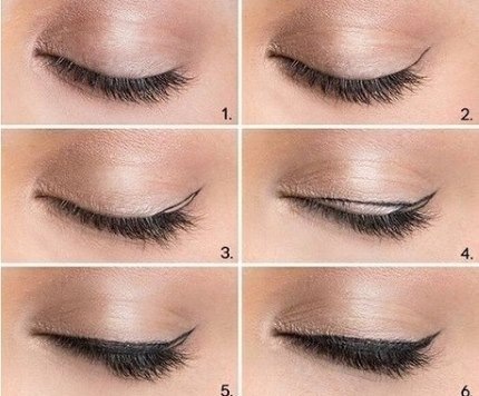 How to make beautiful arrows on the eyes. Photo, step by step instructions: liquid eyeliner, felt-tip pen