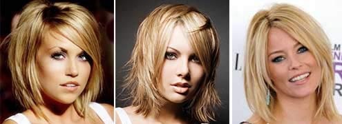 Haircut cascade for long hair with bangs for a round, oval, square face, how to cut. Photo, front and back views