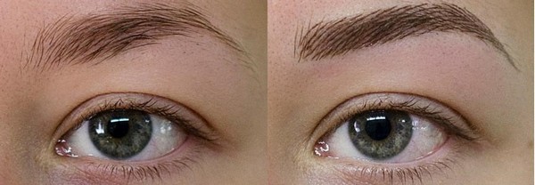 Eyebrow tattooing: hair method. Advantages and disadvantages, contraindications, implementation features, before and after photos