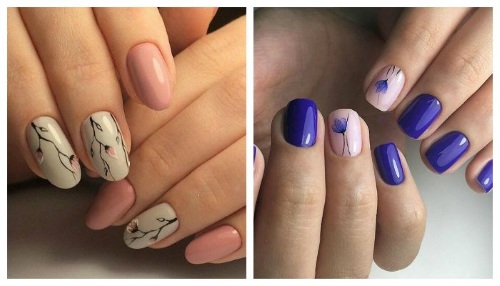 Fiori sulle unghie con smalto gel - idee per manicure e nuovi design: giacca di servizio, fiori voluminosi, delicati, trasparenti, bellissimi. Una foto