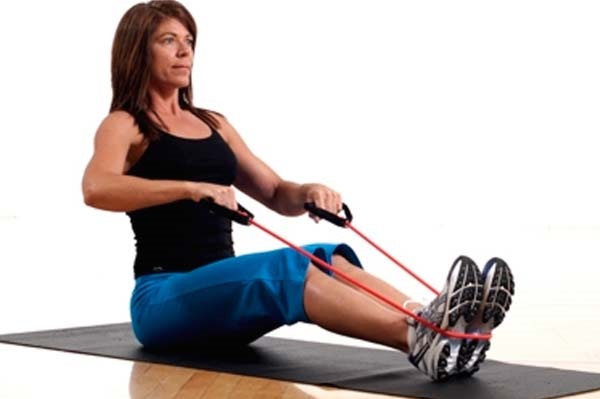 Exercises with a rubber band for women, back, legs, abs. How to do it at home. Video lessons