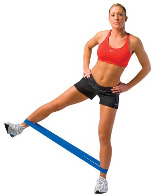 Exercises with a rubber band for women, back, legs, abs. How to do it at home. Video lessons