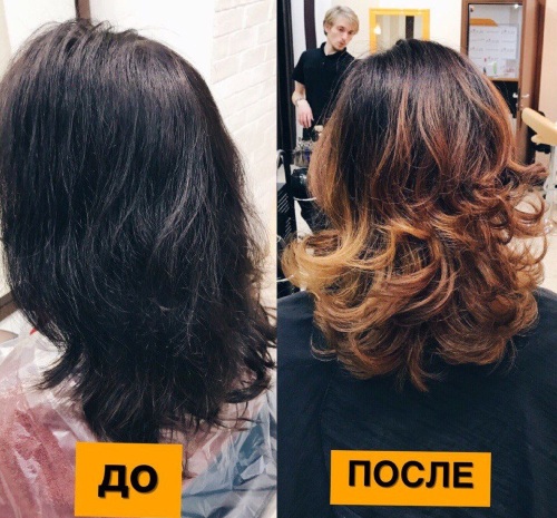 Balayage su capelli scuri. Come farlo a casa, tecnica di colorazione, foto