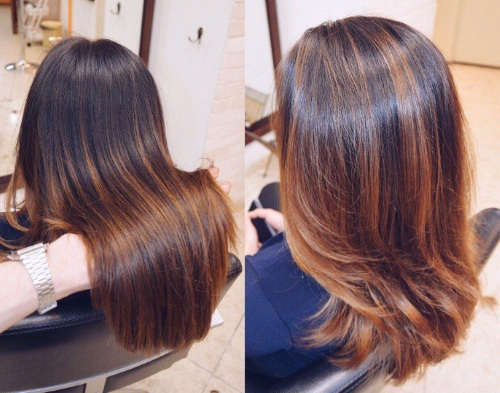 Balayage su capelli scuri. Come farlo a casa, tecnica di colorazione, foto